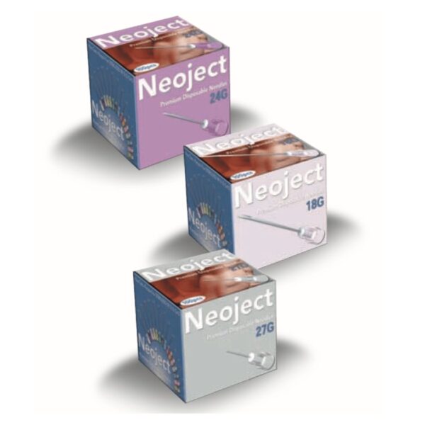 Agujas hipodérmicas para uso médico Neoject